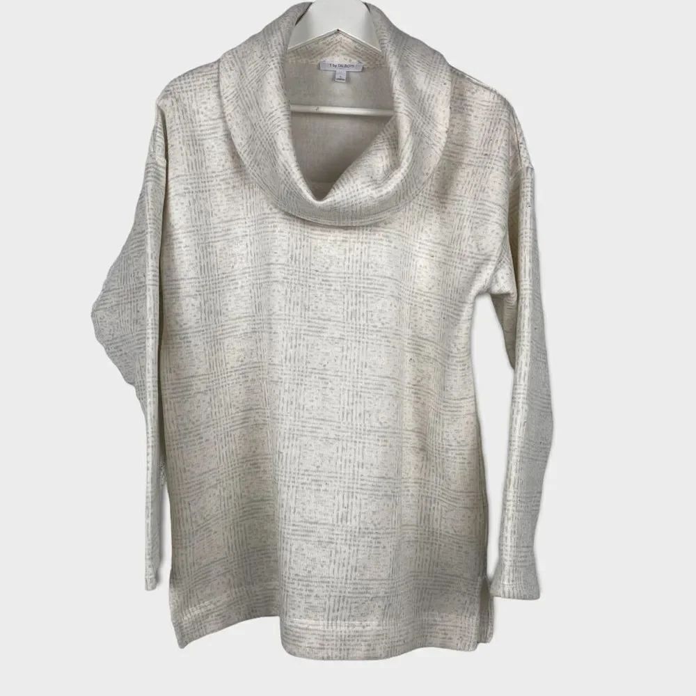 T by Talbots Pullover Cowl Neck Sweatshirt size Large